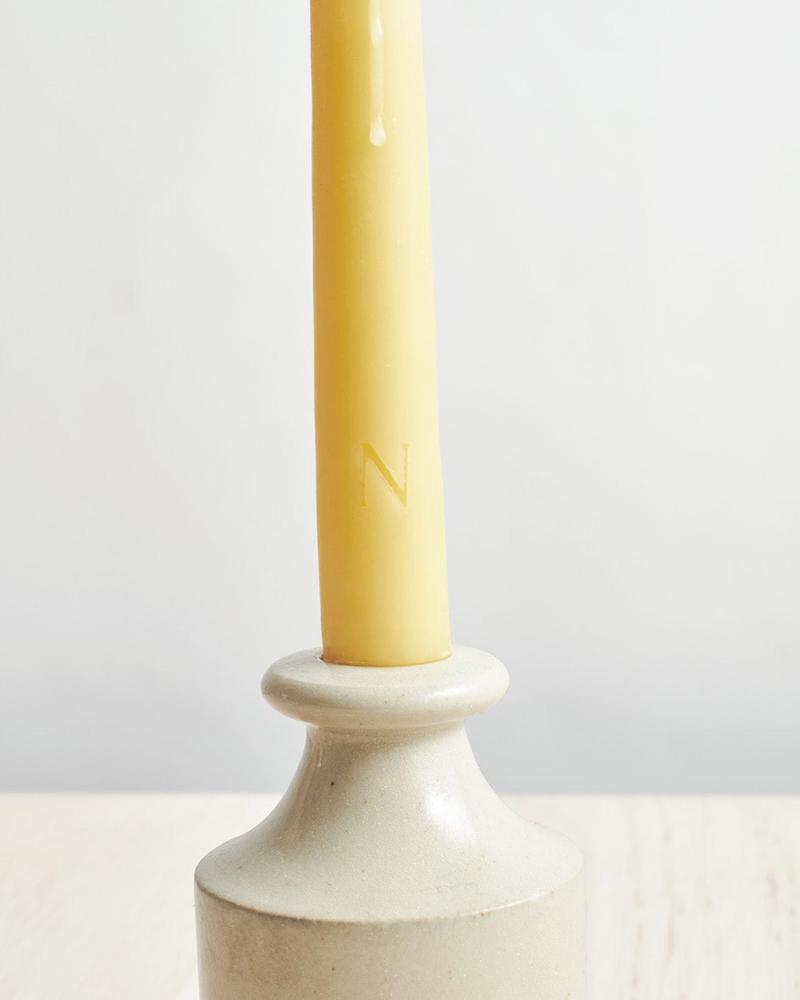 Pair of Beeswax Tapered Dinner Candles