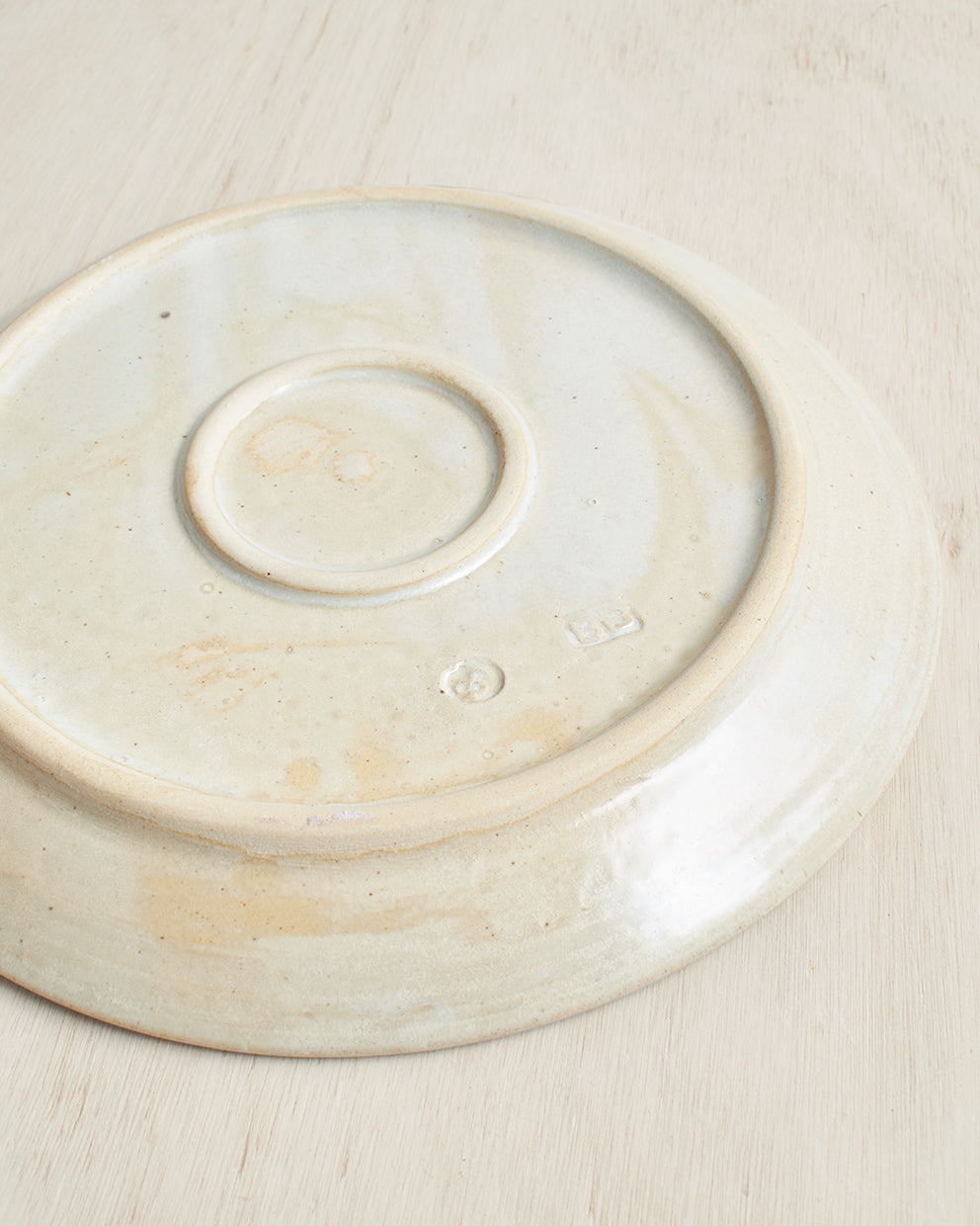 Stoneware Dinner Plate In Natural Glaze