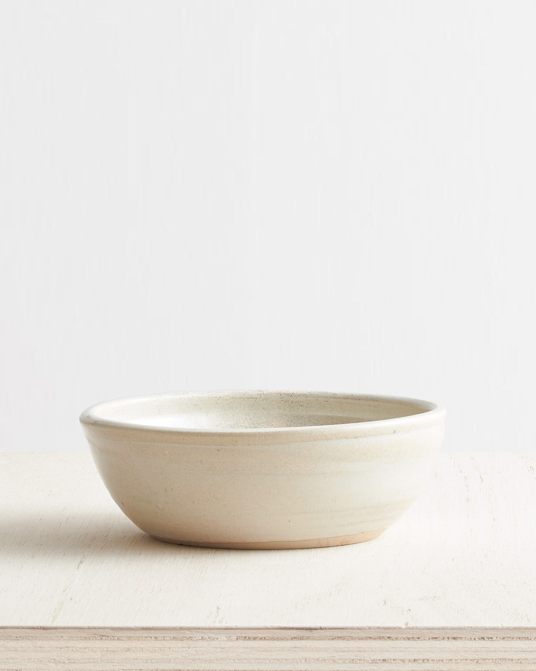 Large Stoneware Bowl in Natural Glaze