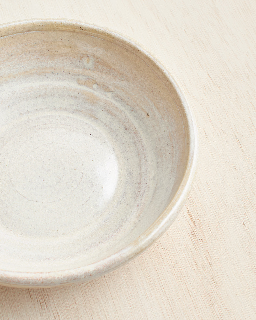Large Stoneware Bowl in Natural Glaze