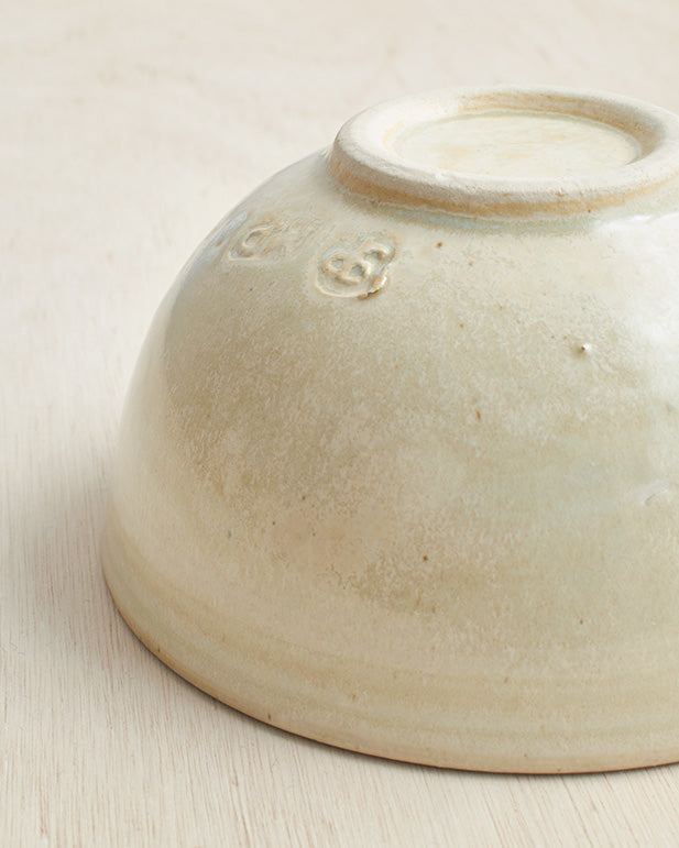 Small Stoneware Bowl In Natural Glaze