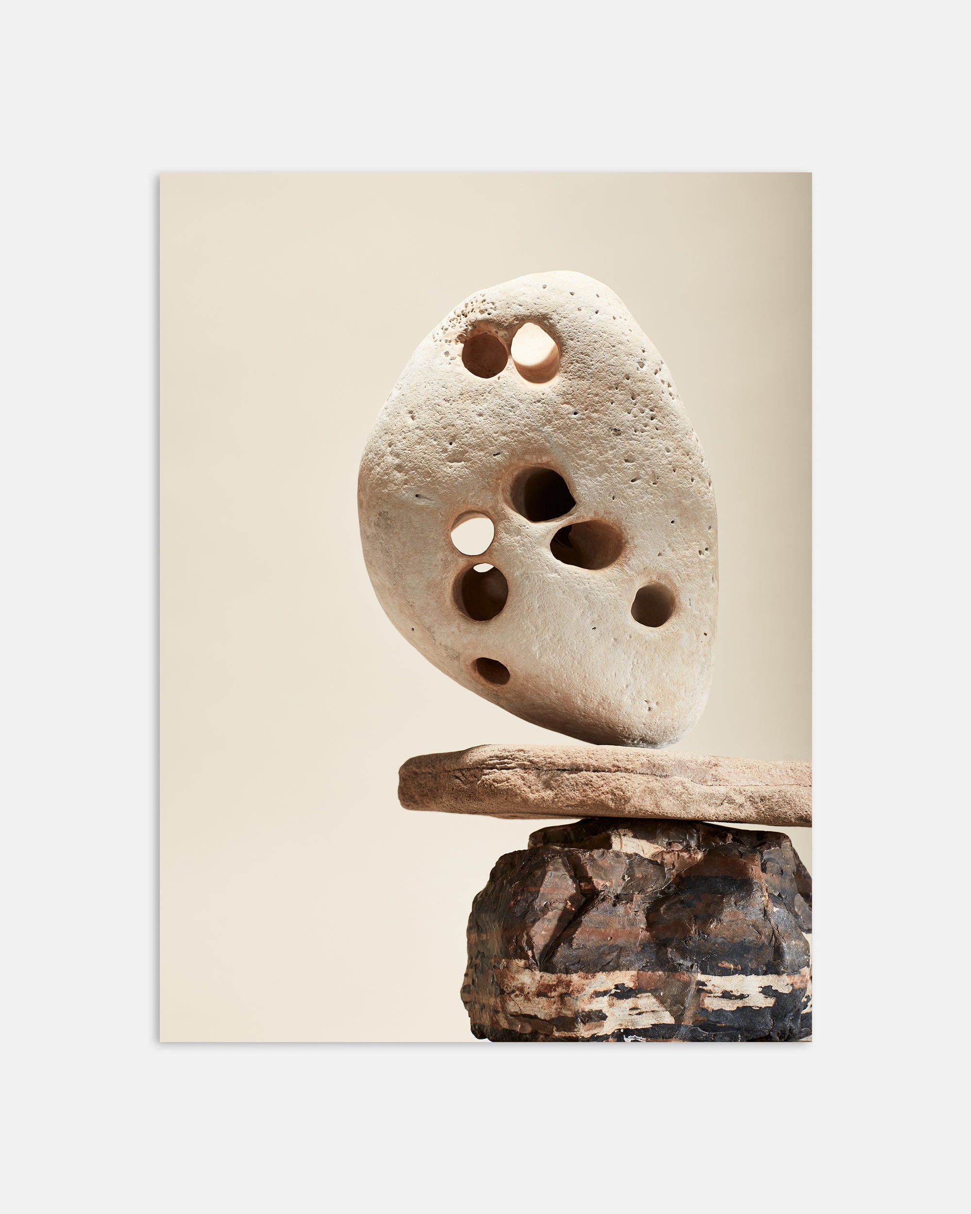 Stones Coastal Still Life Photographic Print | Stack 3 Detail