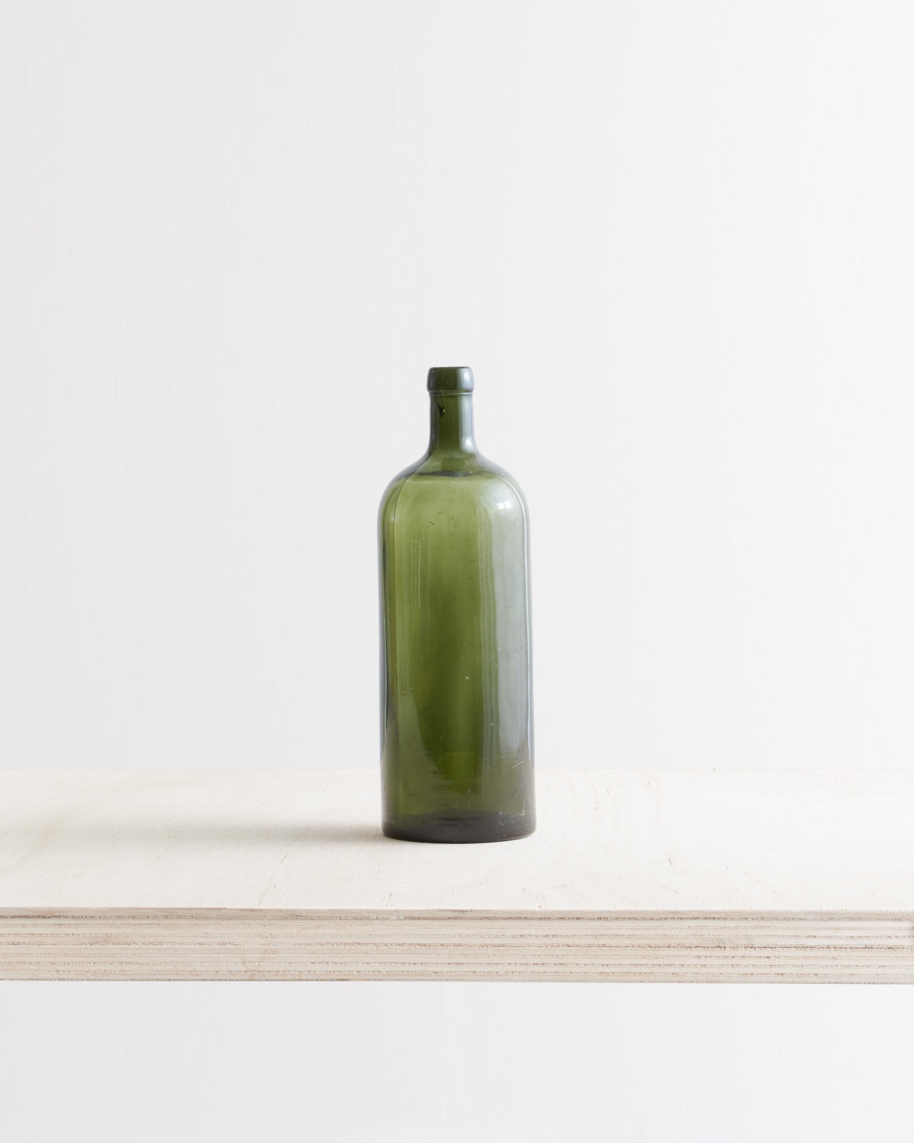Vintage Large Green Glass Bottle Vase