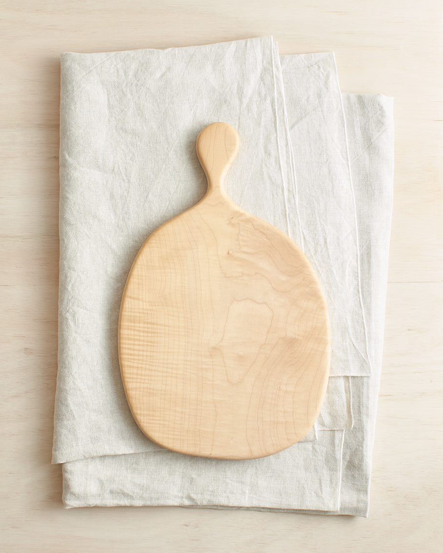 Medium Round Chopping Serving Board in English Sycamore